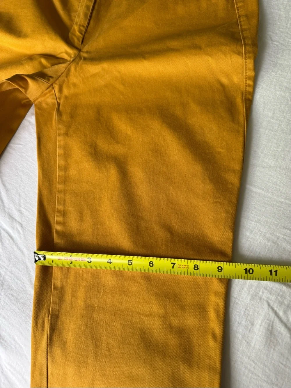 Lands' End Women's Mustard Mid-Rise Straight-Leg Pants